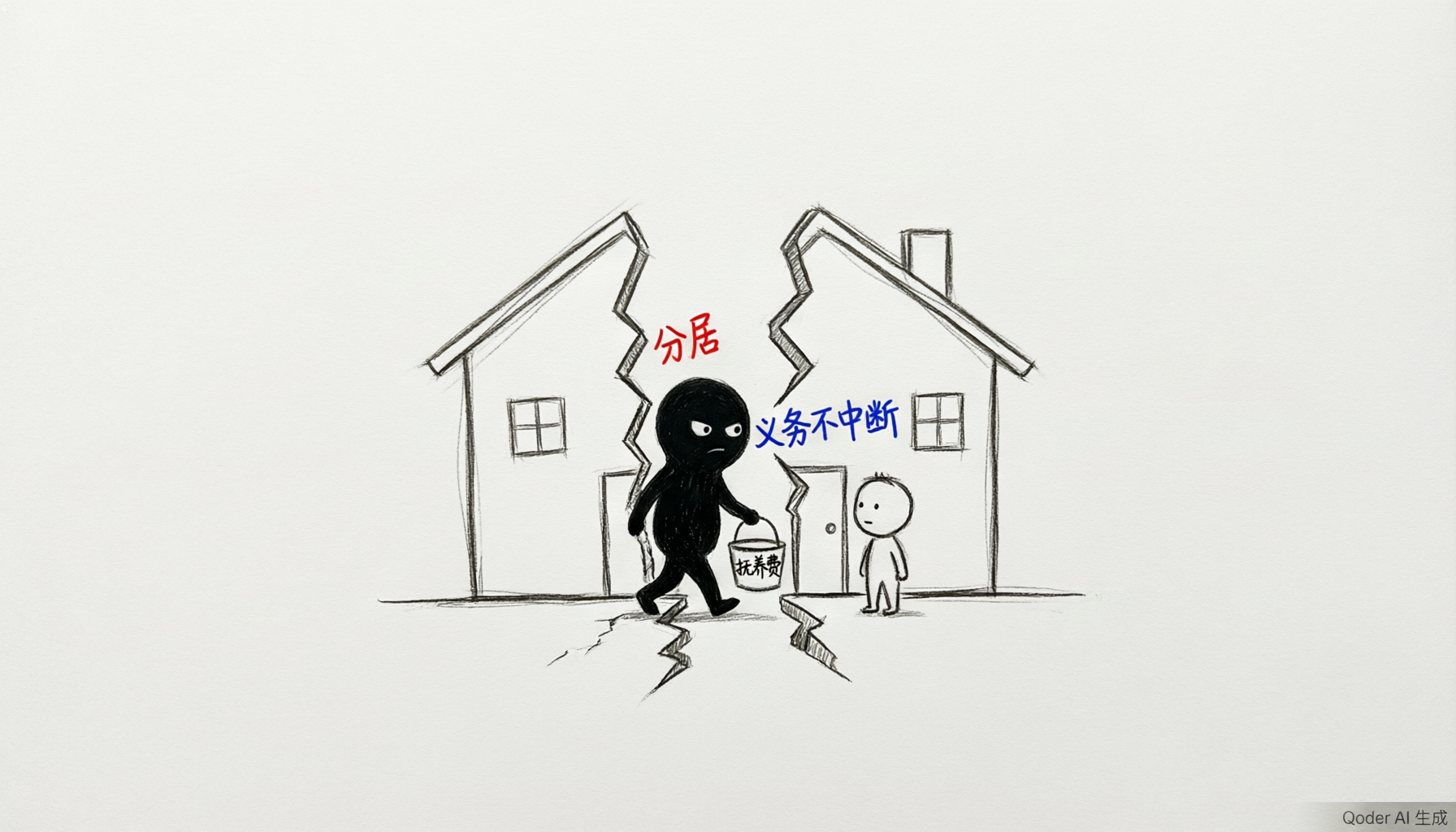 分居不中断抚养义务：分居期间的抚养费可在离婚诉讼中一并主张